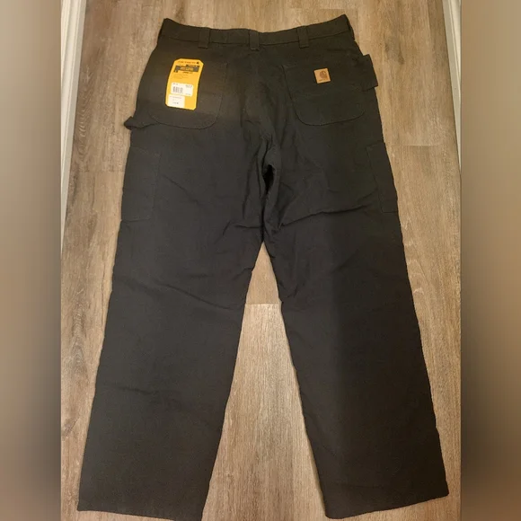 Carhartt Loose Fit (Unlined) Utility Pants Black Size 38" Waist 30" Inseam - Picture 4 of 11